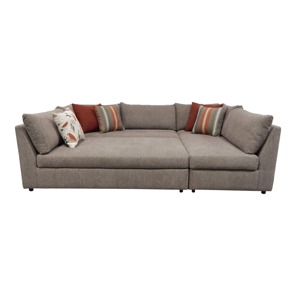 Rent To Own Woodhaven 3 Piece Puzzle Chaise Sectional Sofa At