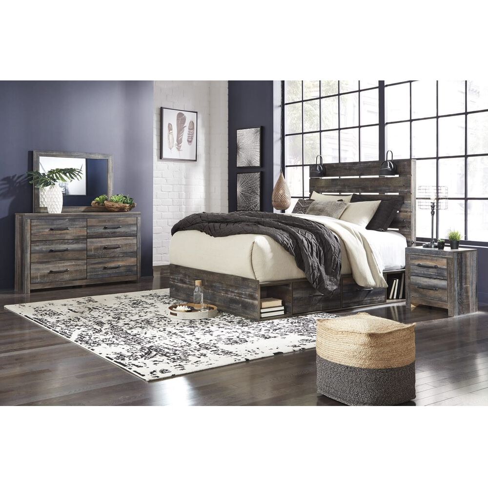 Rent To Own Ashley 7 Piece Drystan Queen Bedroom Collection At