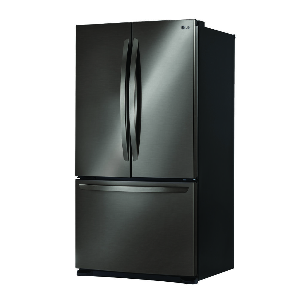 25 4 Cu Ft 3 Door French Door Refrigerator With Ice Maker Black Stainless