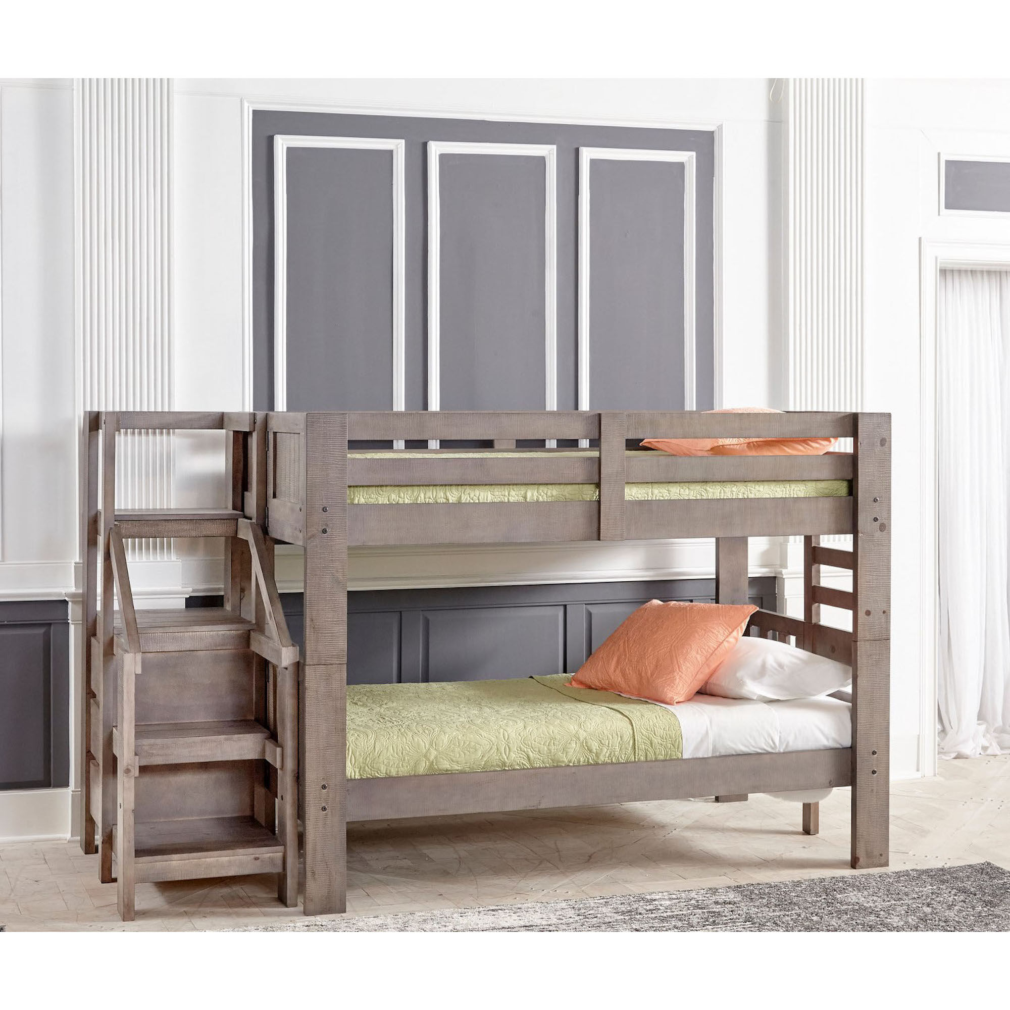 childrens bunk beds with mattresses