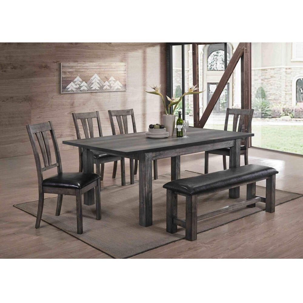 Rent To Own Elements International 6 Piece Nathan Dining Room