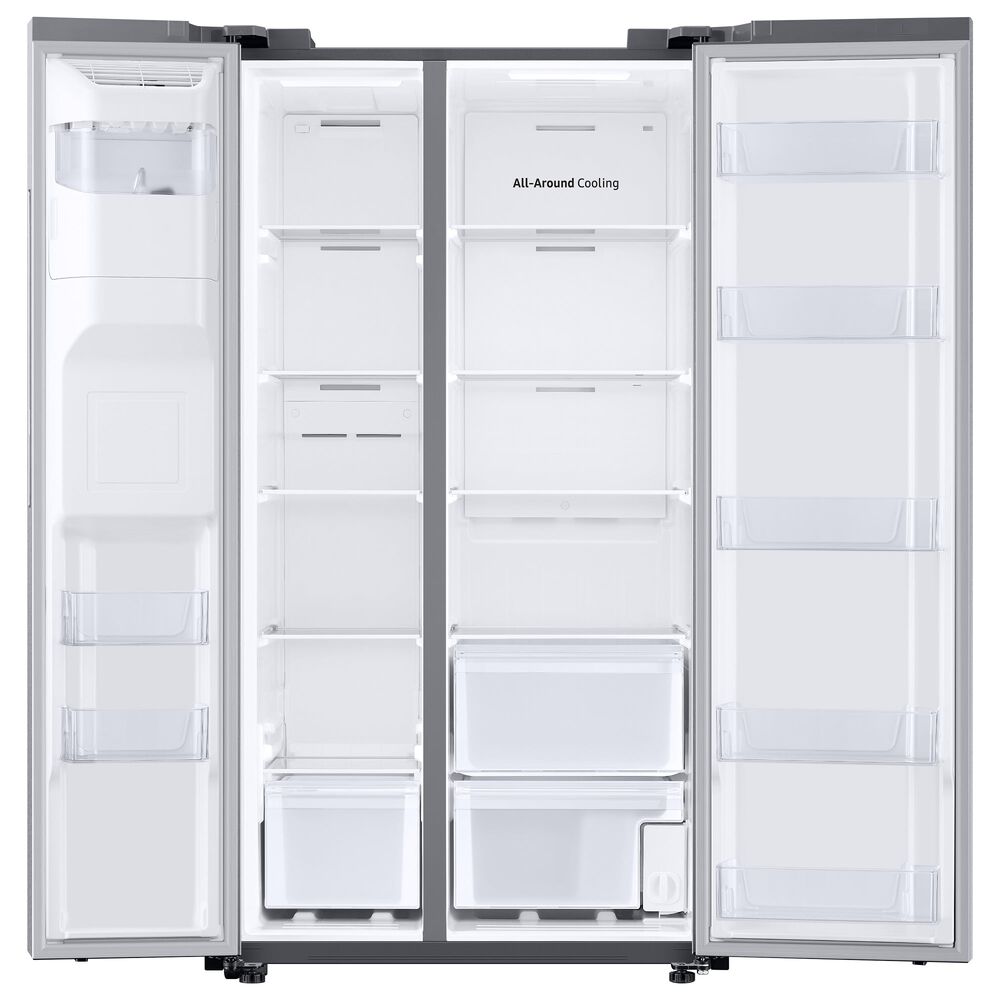 Rent To Own Samsung Appliances 27 4 Cu Ft Side By Side Refrigerator Fingerprint Resistant Stainless At Aaron S Today