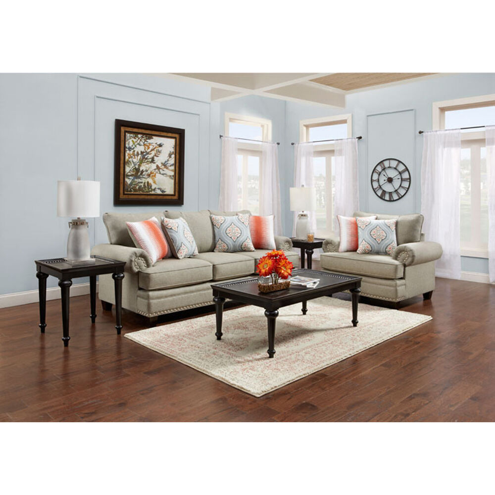 Fusion Furniture  Sofa Loveseat Sets  2 Piece Villa Living  