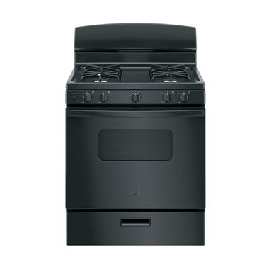 Rent To Own Ge Appliances 4 8 Cu Ft Front Control Gas Range Black At Aaron S Today