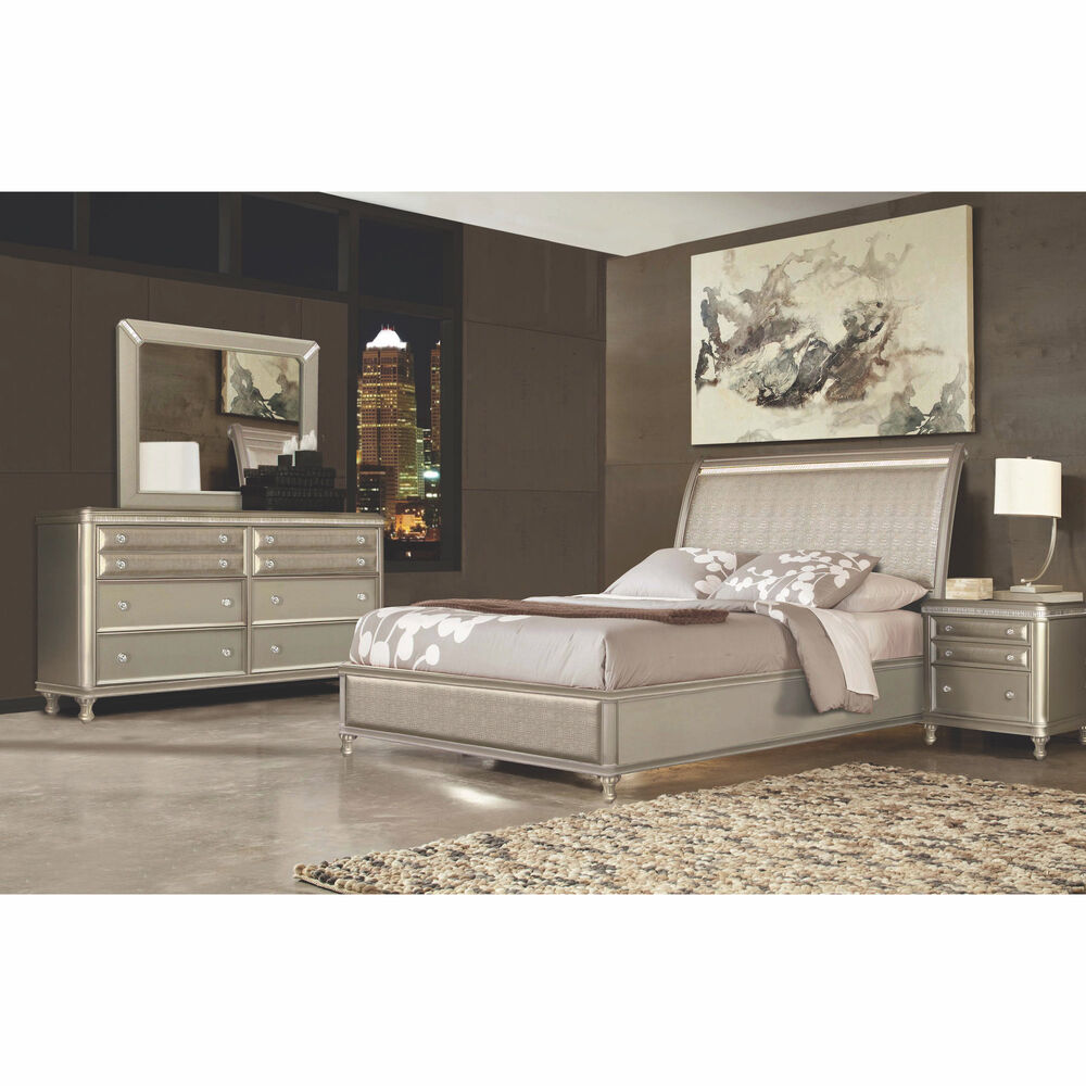 Riversedge Furniture Bedroom Groups 7 Piece Glam Queen