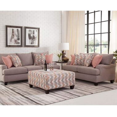 Rent To Own Loveseats Sofas And Couches In Grey And Orange Aarons