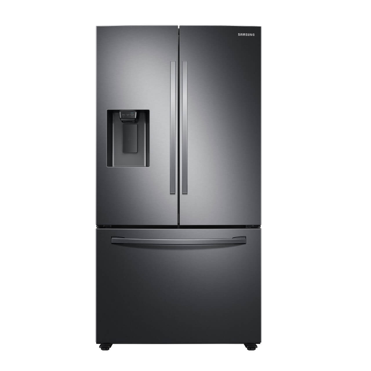 27 cu. ft. French Door Refrigerator - Fingerprint Resistant Black Stainless