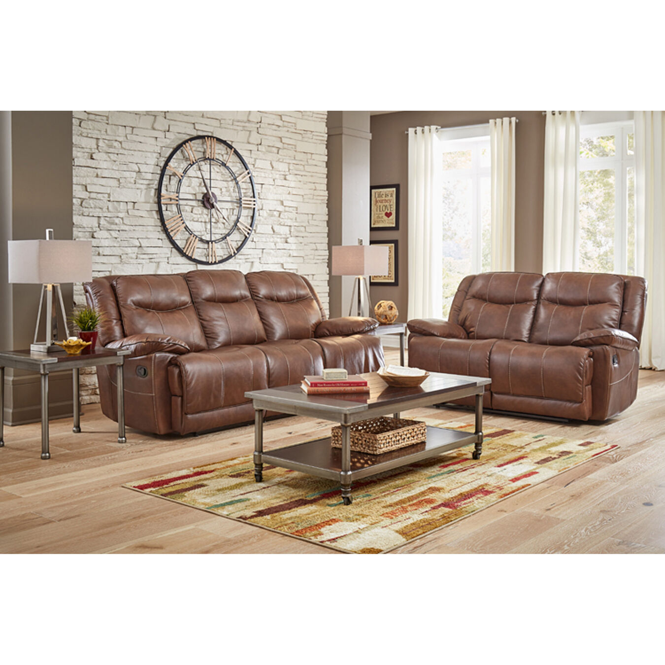 Amalfi Living Room Sets 7Piece Barron Reclining Living Room Collection