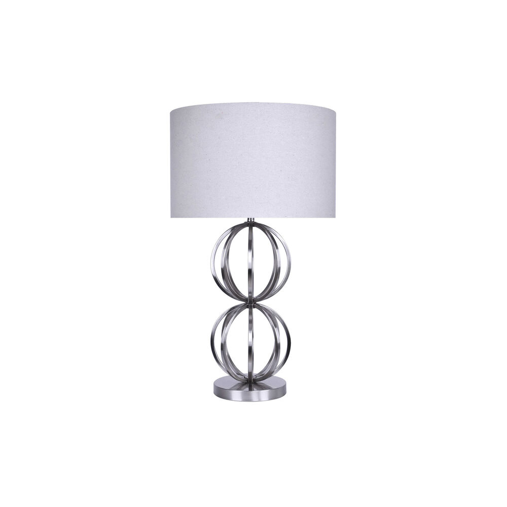 Grandview Home Accessories Brushed Nickel Table Lamp Set Of 2 Brushed Nickel Table Lamp Set Of 2