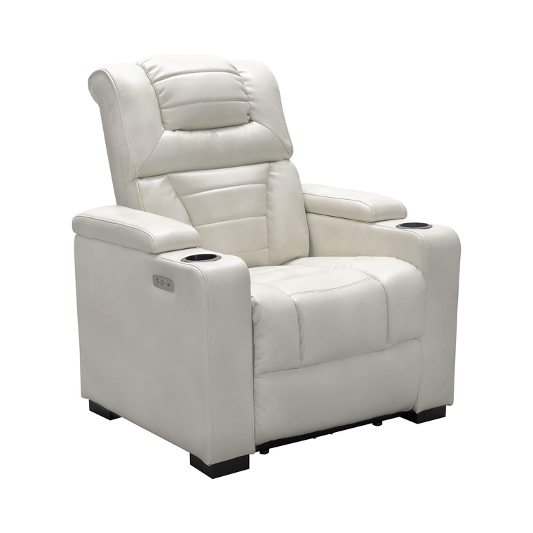Galaxy Power Theater Chair - Ivory