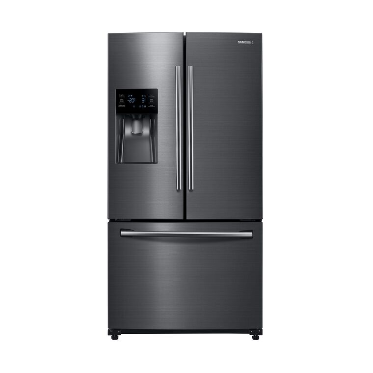 To Own French Door And Side By Refrigerators Aaron S French Door Refrigerator With Ice And Water Black Stainless
