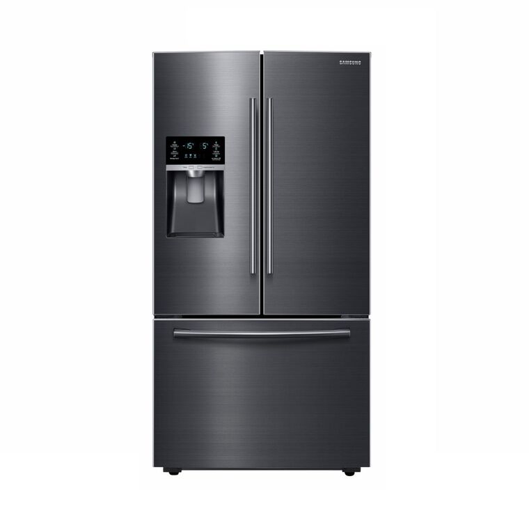To Own French Door And Side By Refrigerators Aaron S French Door Refrigerator With Ice And Water Black Stainless