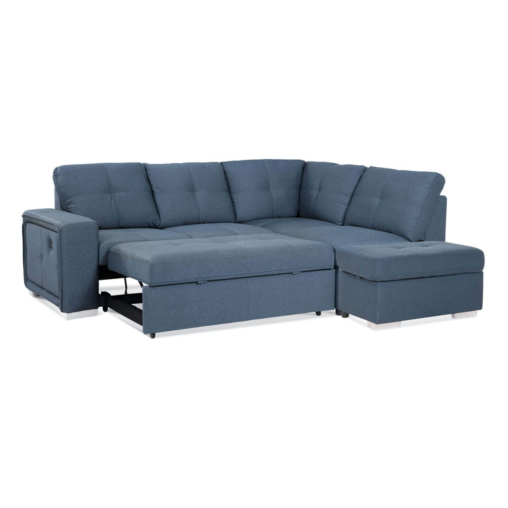 Rent To Own Amalfi 3 Piece Bellini Sectional Chaise Sleeper Sofa