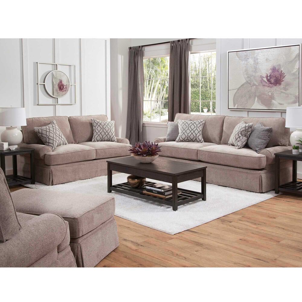 Rent To Own Woodhaven 3 Piece Tuxedo Sofa Chair Ottoman At Aaron S Today