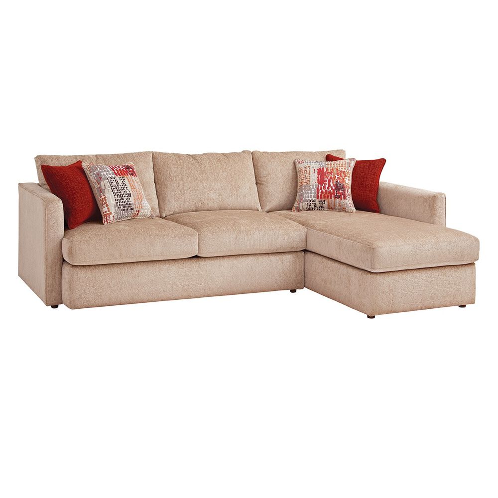 Rent To Own Woodhaven 2 Piece Cassie Chaise Sofa Sectional Living Room Collection At Aaron S Today