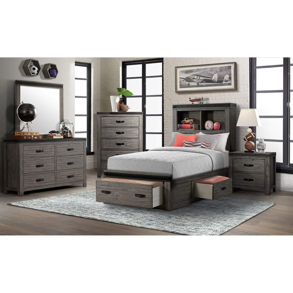 Rent To Own Elements International 6 Piece Wade Twin Bedroom Set