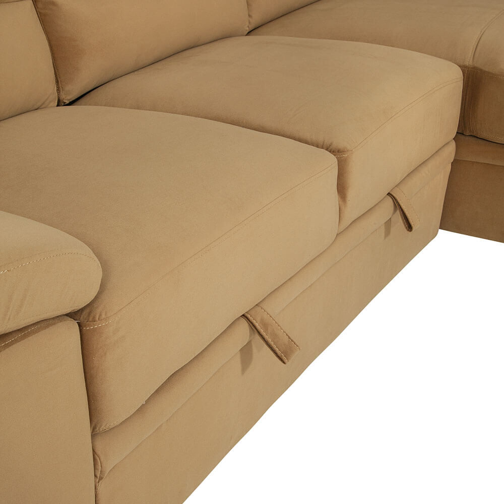 Rent to Own Amalfi 2-Piece Sybil Sectional Chaise Sleeper ...