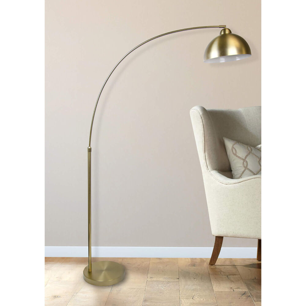 Rent To Own Grandview 68 5 Plated Gold Arc Floor Lamp At Aaron S Today