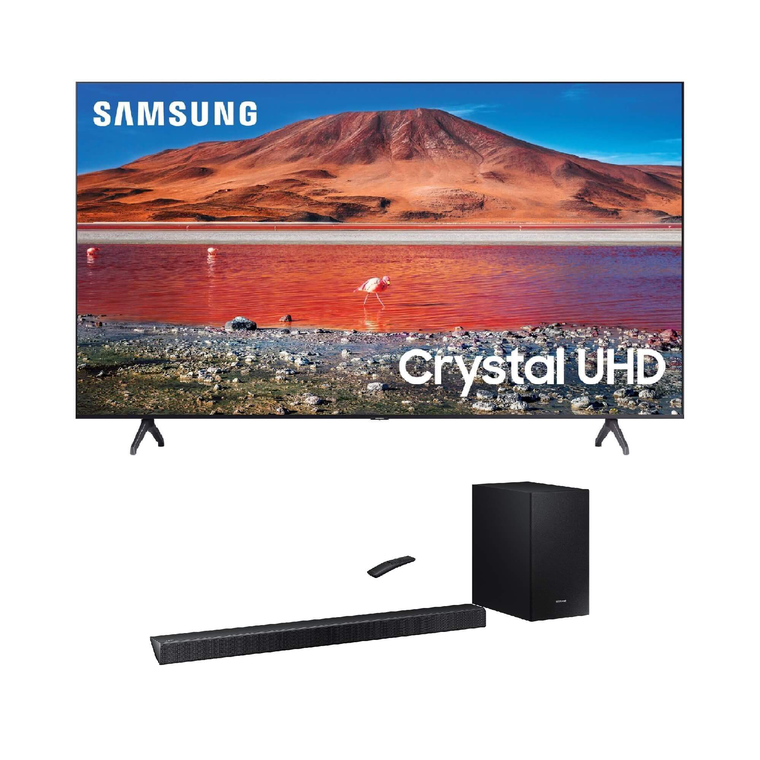 50" Class 4K UHD Smart TV & 320W 2.1Ch Sound Bar Bundle