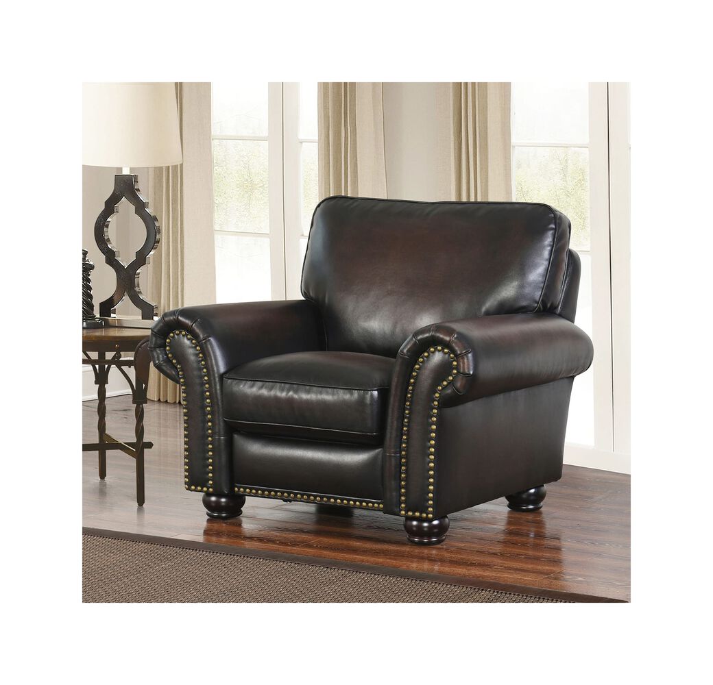 Rent To Own Abbyson Living Braxton Bonded Leather Chair At Aaron S