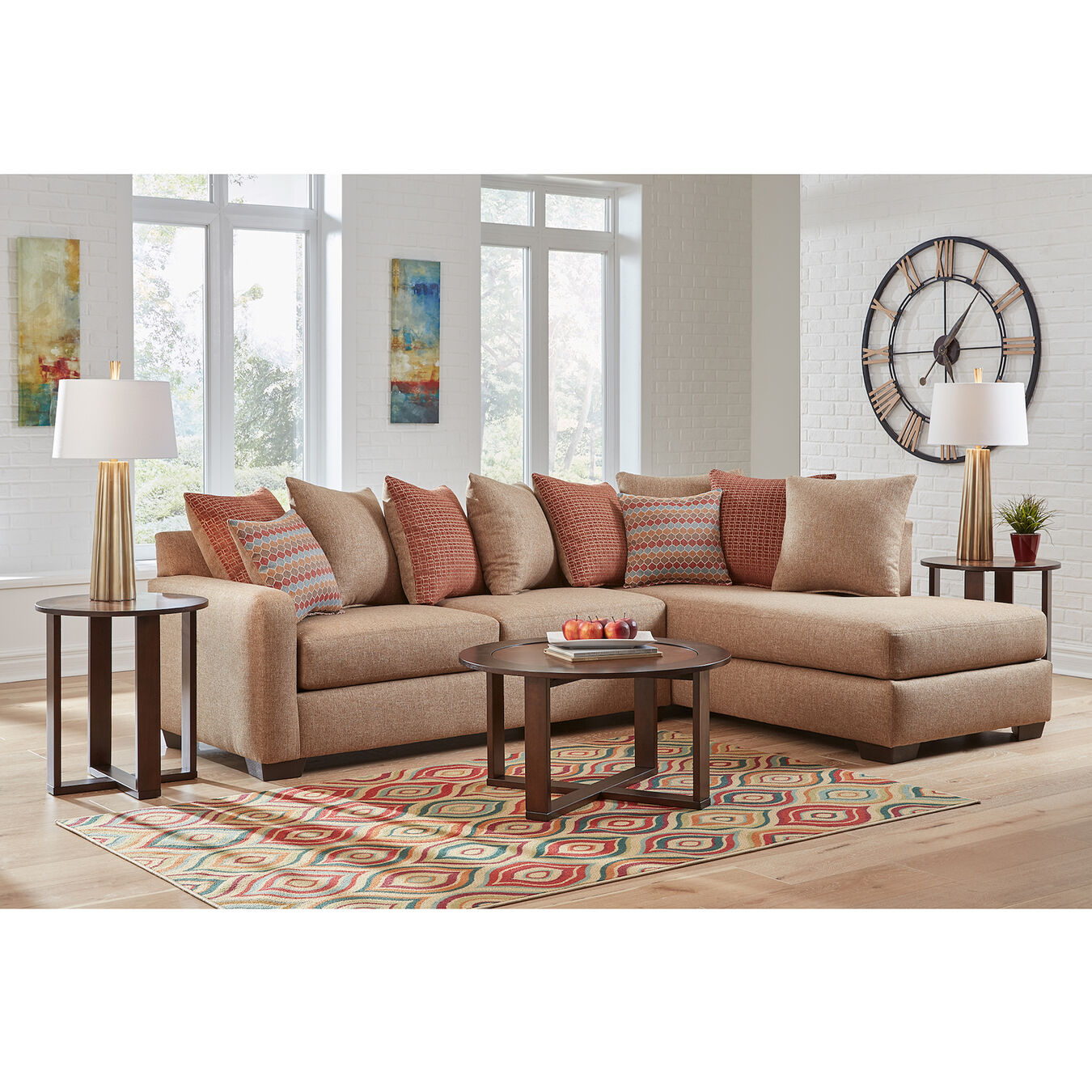 Woodhaven Industries Living Room Sets 7Piece Casablanca Living Room
Collection