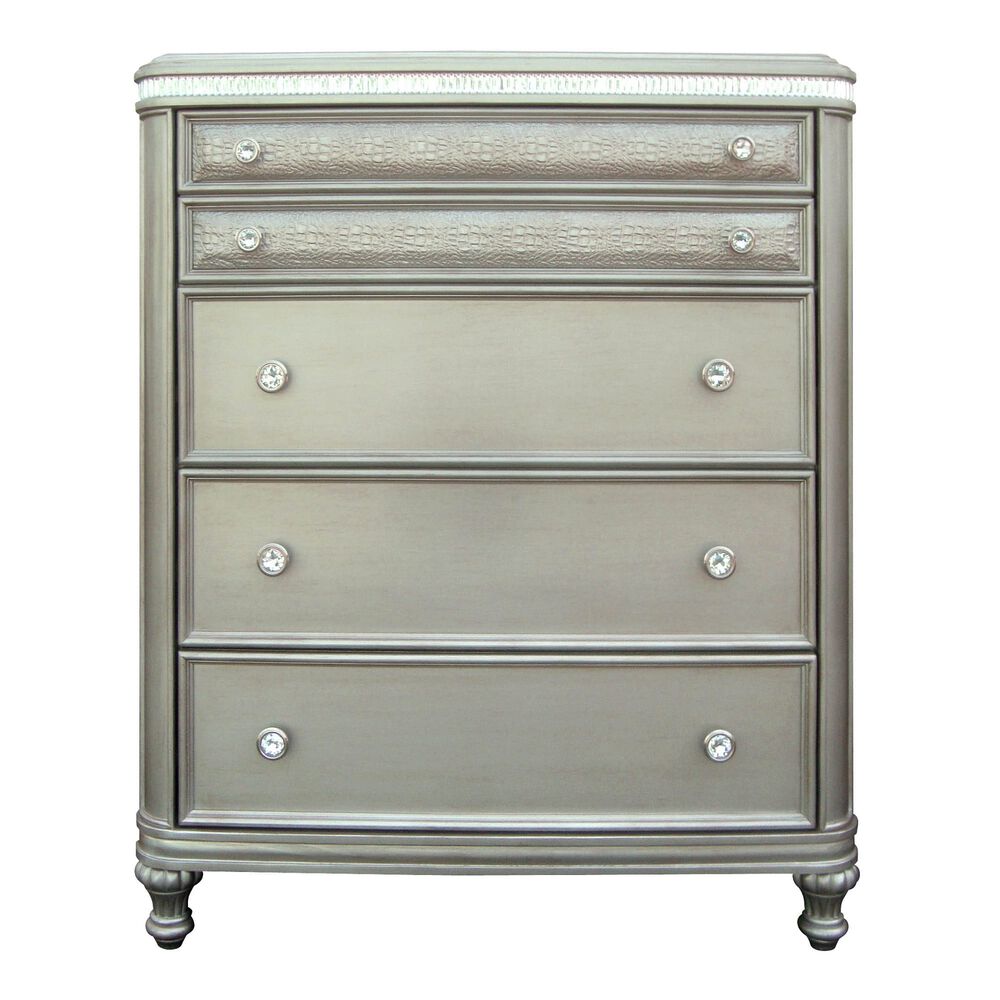 7 Piece Glam King Bedroom Collection