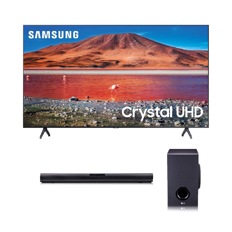 50" Class 4K UHD Smart TV & LG 160W 2.1Ch Sound Bar Bundle