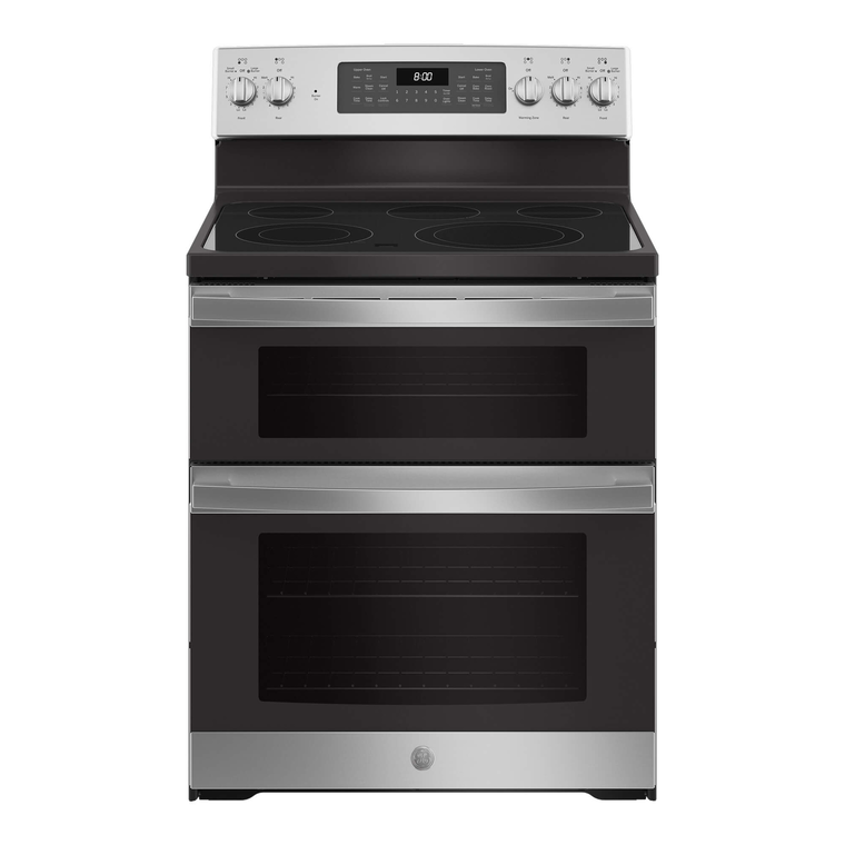 6.6 cu. ft. Steam Clean Electric Double Oven Range - Stainless Steel