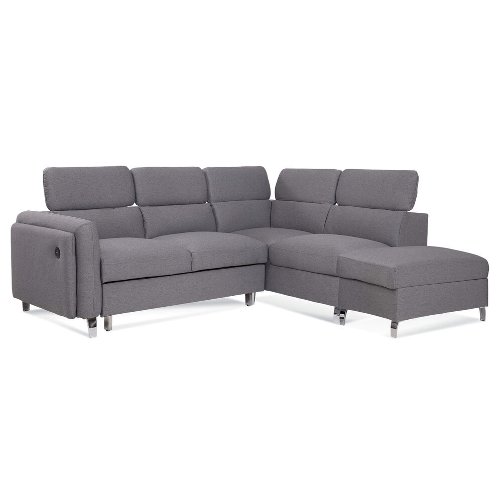 Rent To Own Amalfi 3 Piece Avery Sectional Chaise Sleeper Sofa