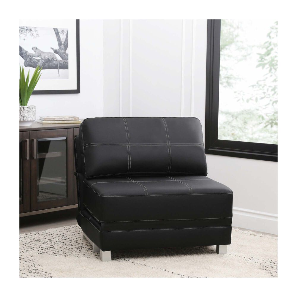 rent to own abbyson living hammond black convertible chair