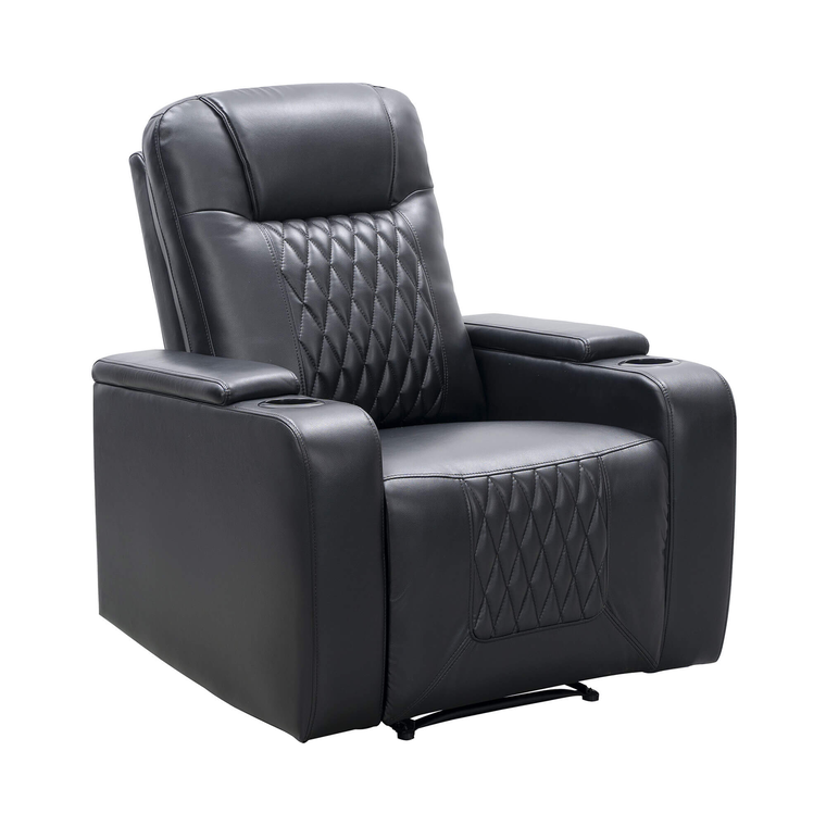 Trinity Manual Theater Chair - Black