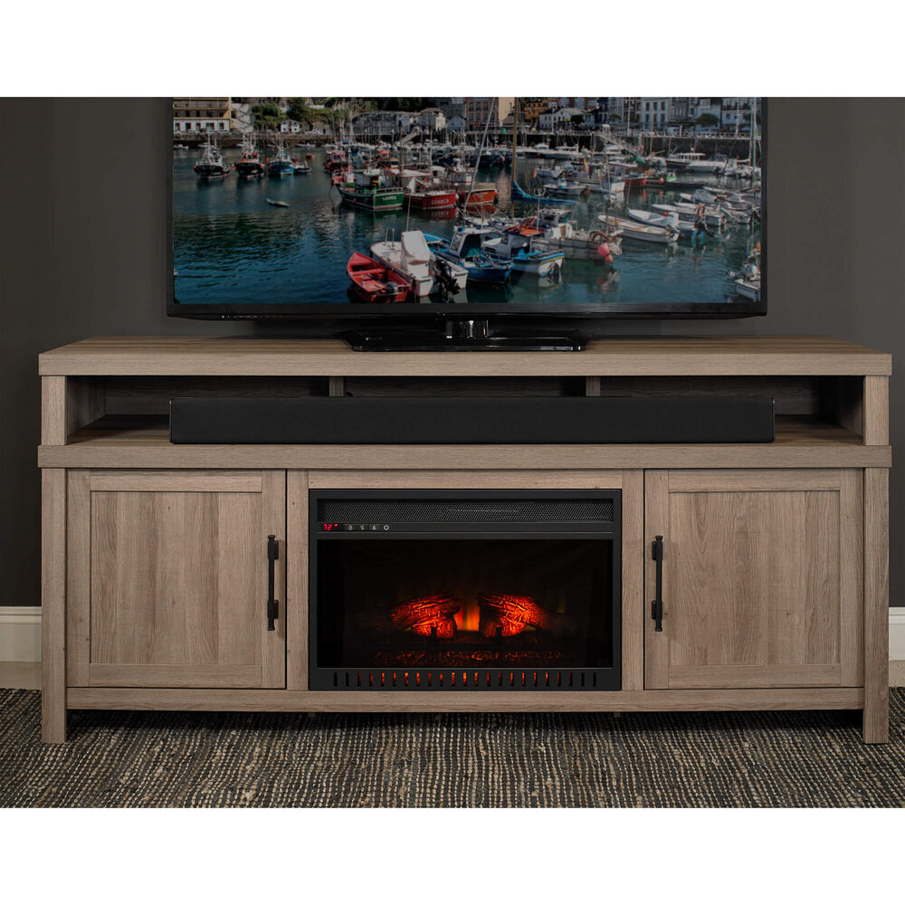 Rent To Own Whalen 72 Mystic Oak Fireplace Tv Console With 26
