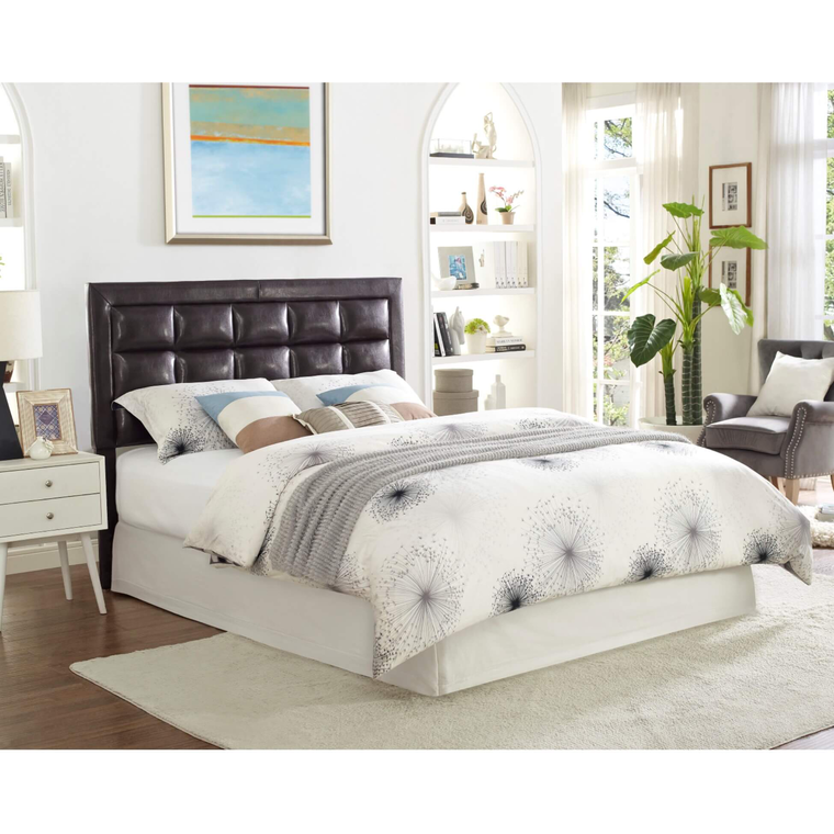 Espresso Queen Bed w/ Beautyrest Tight Top Med. Firm Mattress