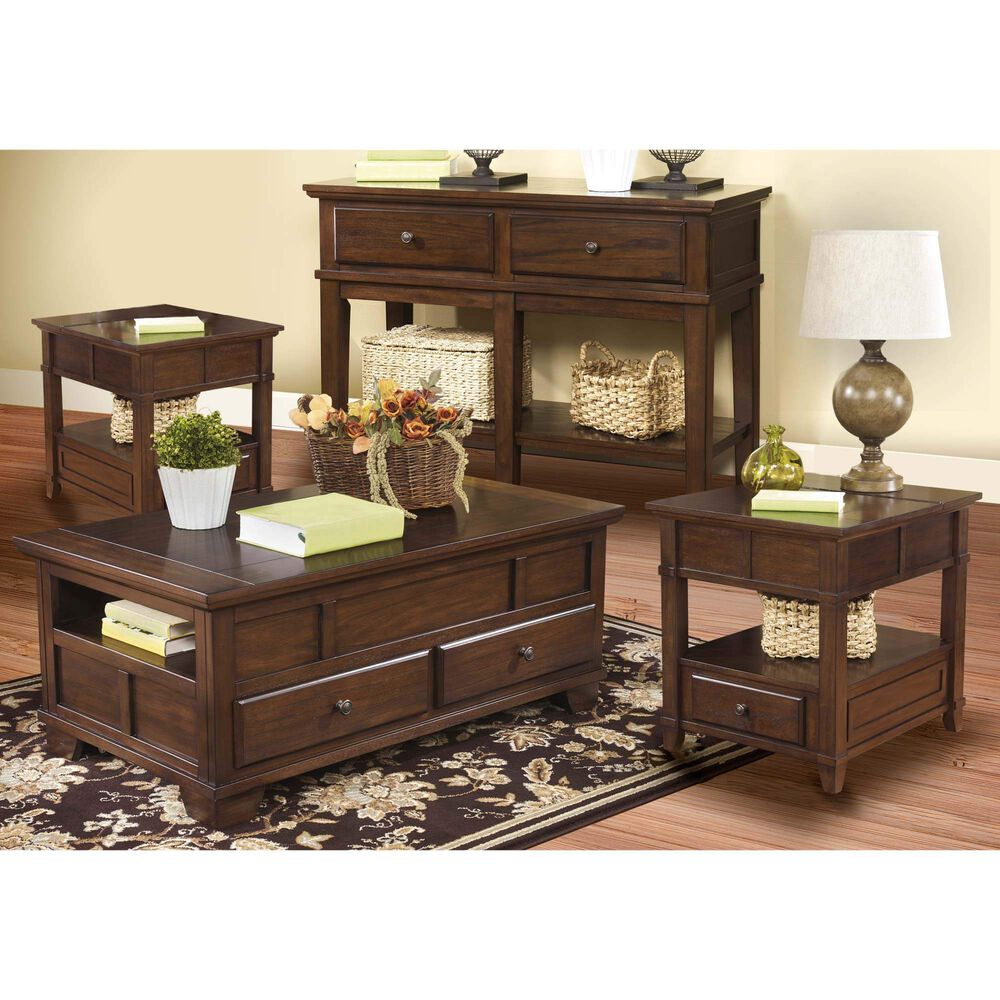 Rent to Own Ashley 4-Piece Gately Cocktail, 2 End Tables & Sofa Table Set at Aaron's today!