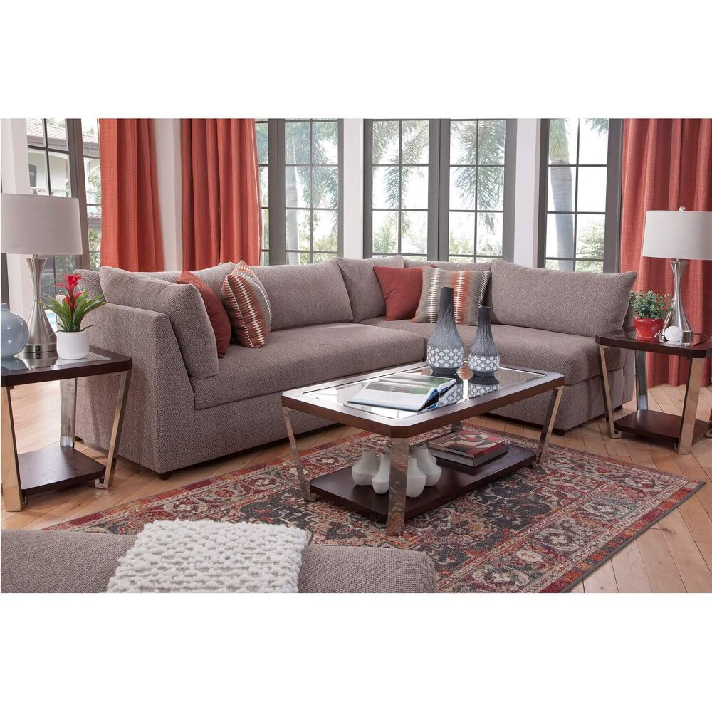 Rent To Own Woodhaven 8 Piece Puzzle Chaise Sectional Sofa Living Room Collection At Aaron S Today