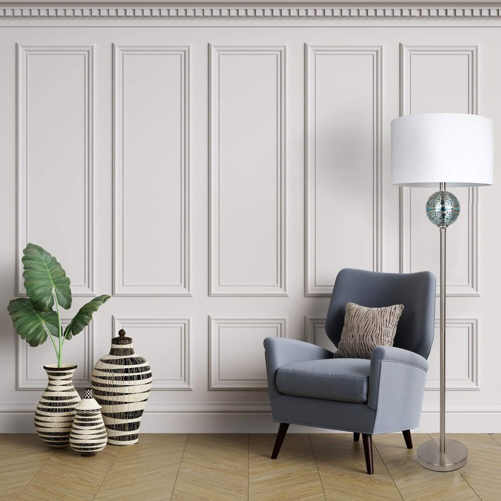 Rent to Own Grandview 60.75" Brushed Nickel Floor Lamp at ...