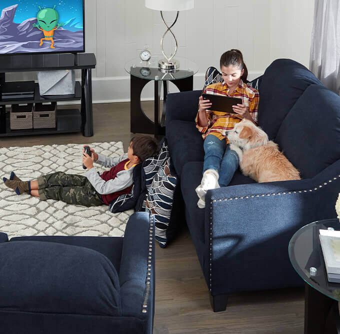 kid friendly living room