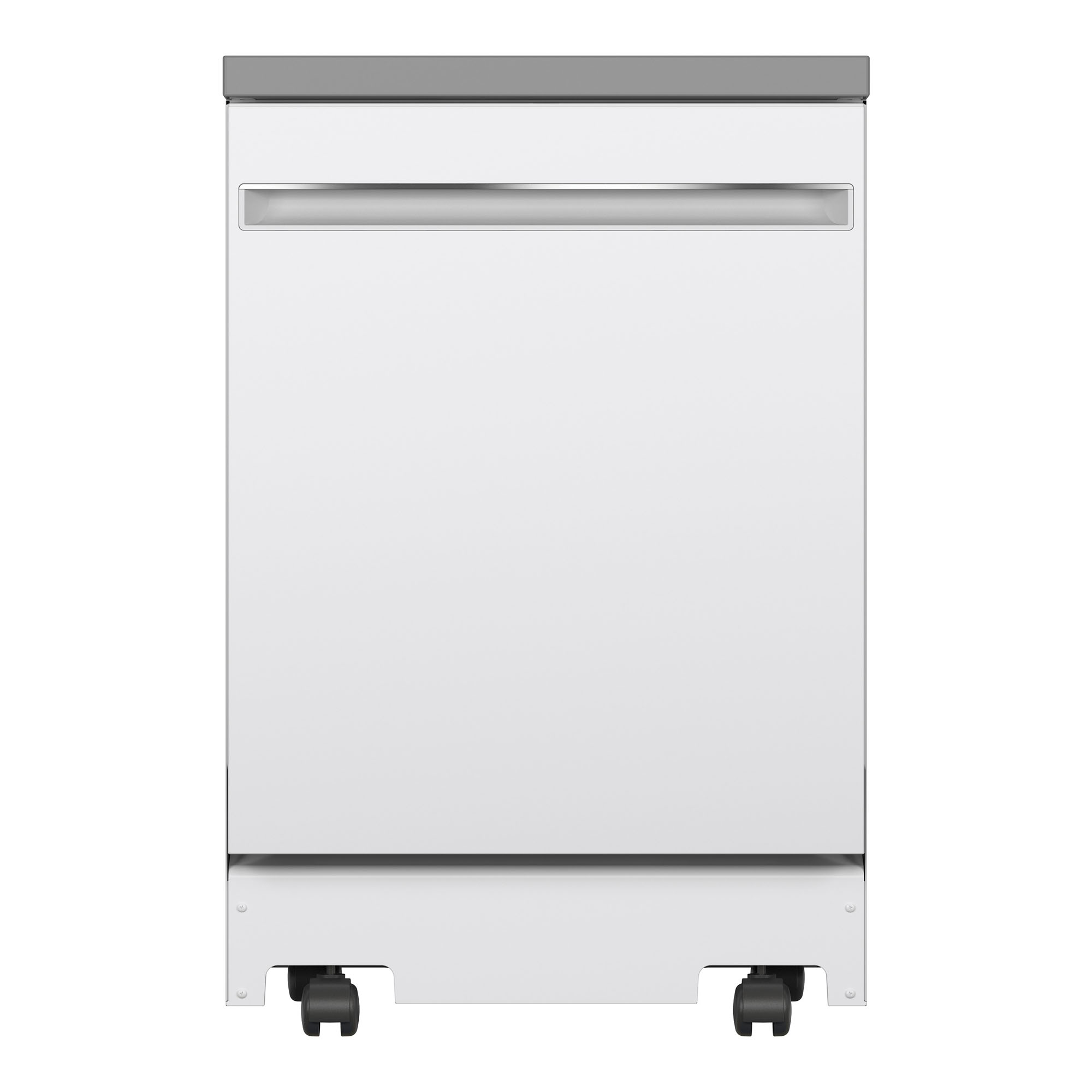 white portable dishwasher