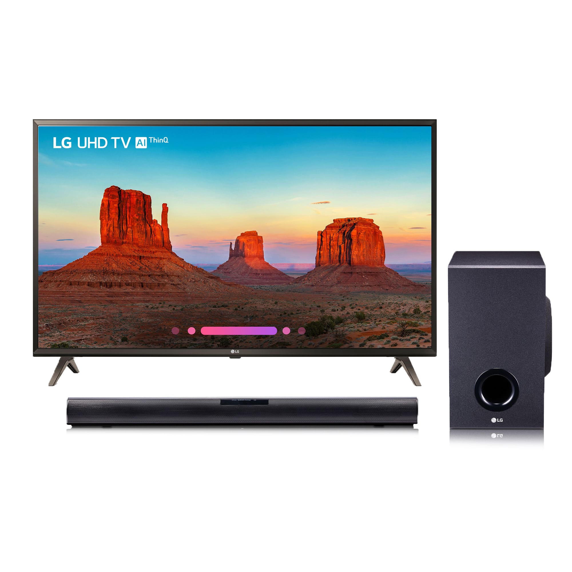 smart tv with sound bar