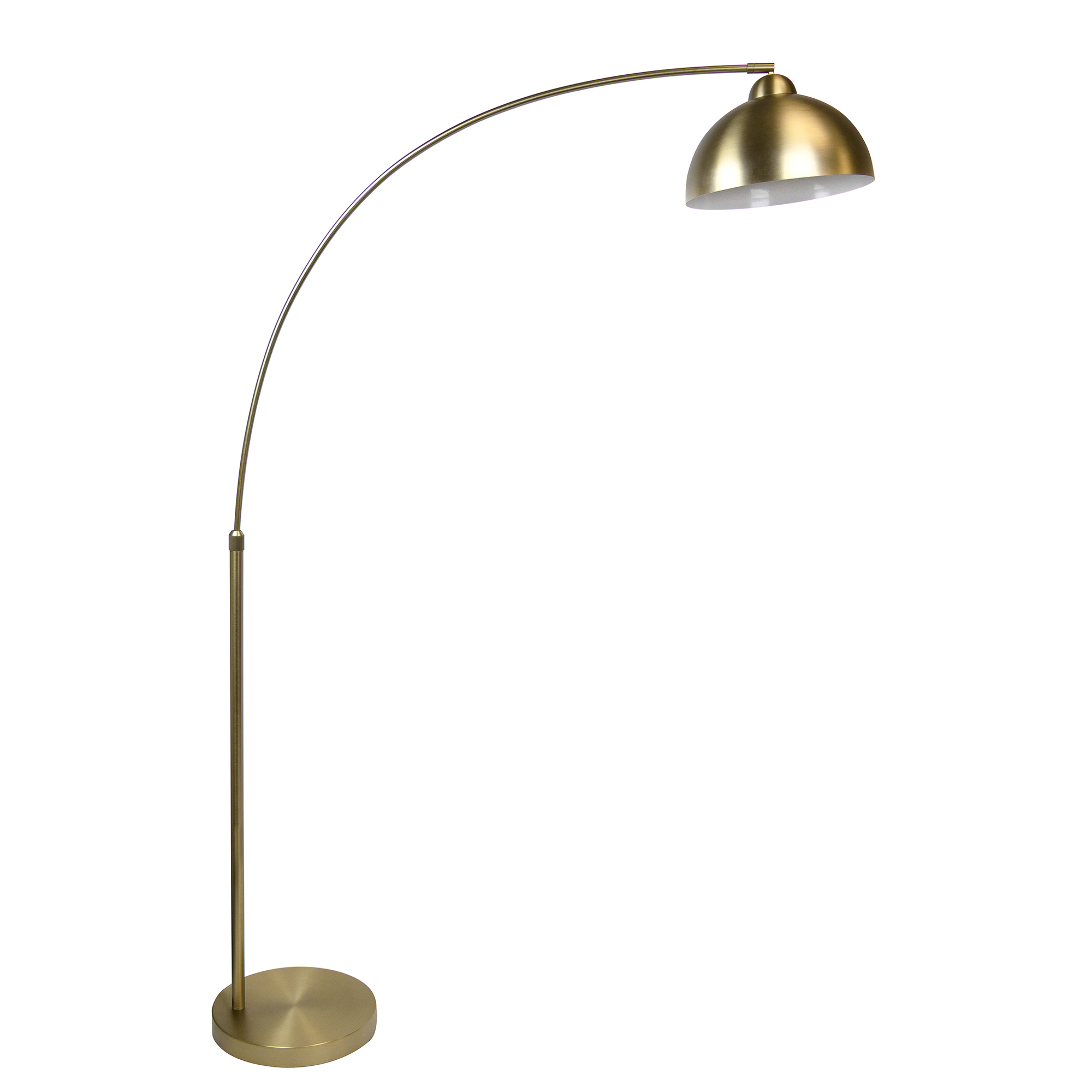 gold arc floor lamp