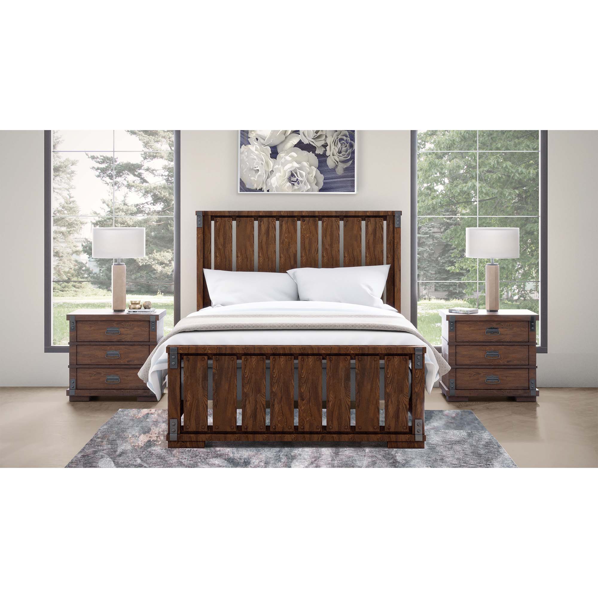 Rent To Own Abbyson Living 5 Piece Kingston Queen Bed With 2