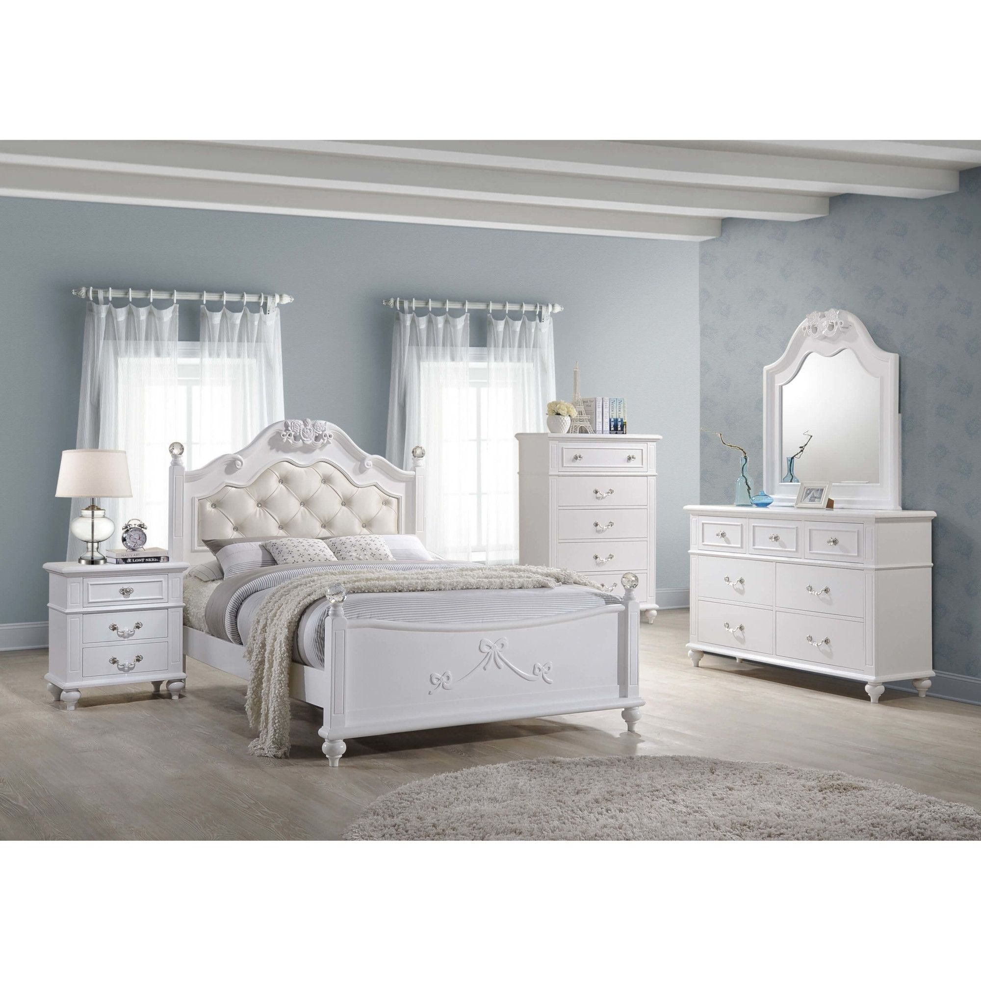 Rent to Own Elements International 6-Piece Alana Full Platform Bedroom