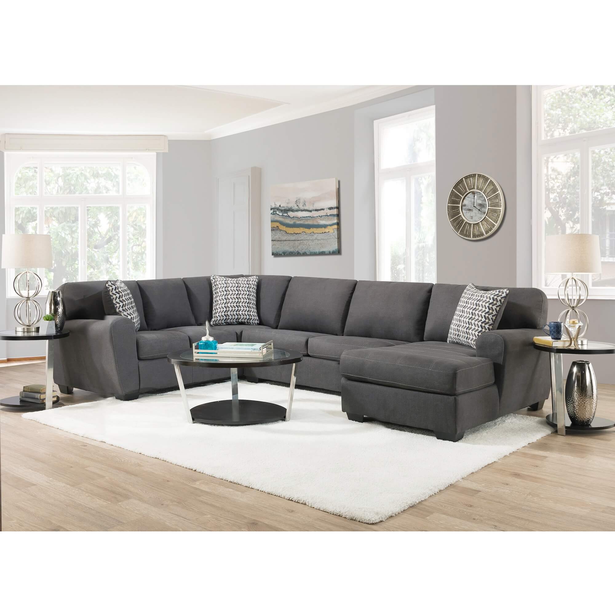 Living Room Sectional Furniture Sets / China Apartment Living Room