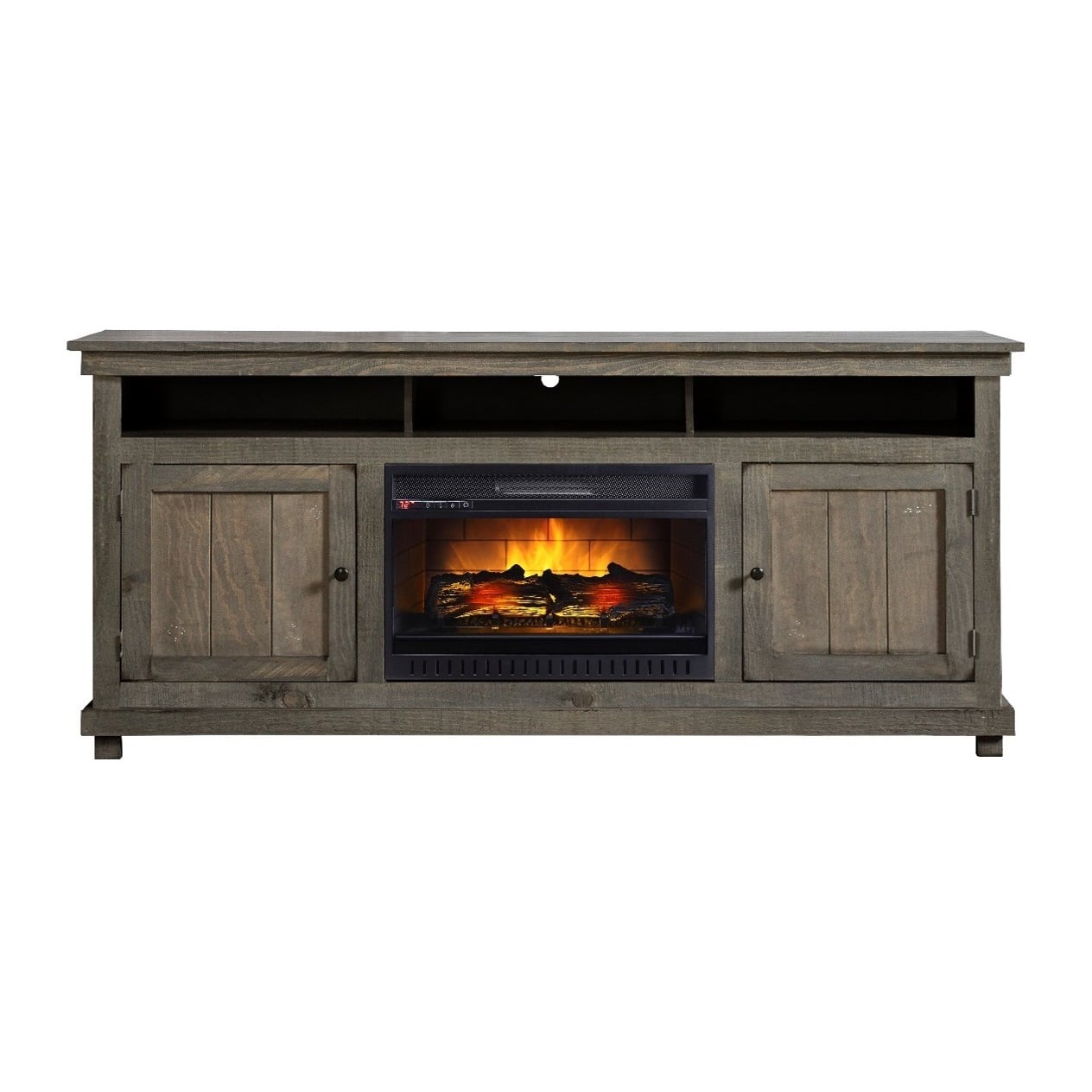 tv console with fireplace lowes