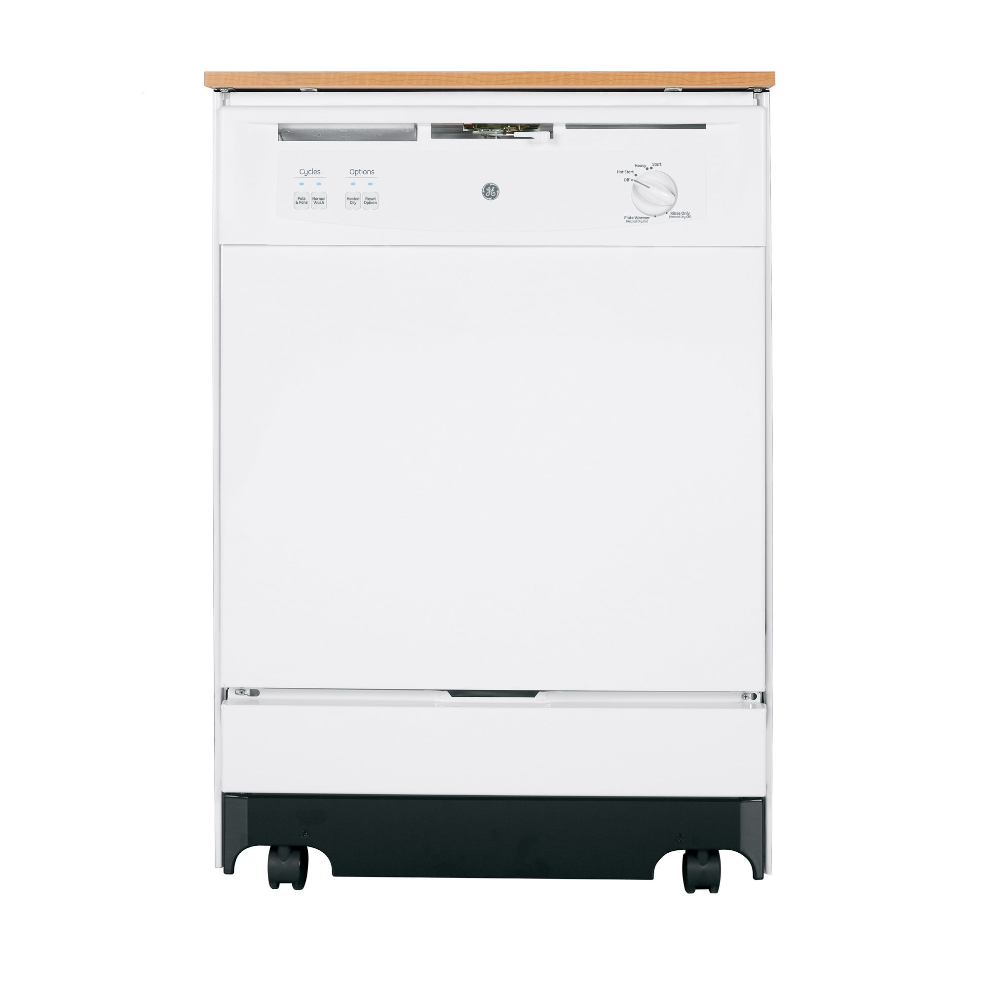 white portable dishwasher