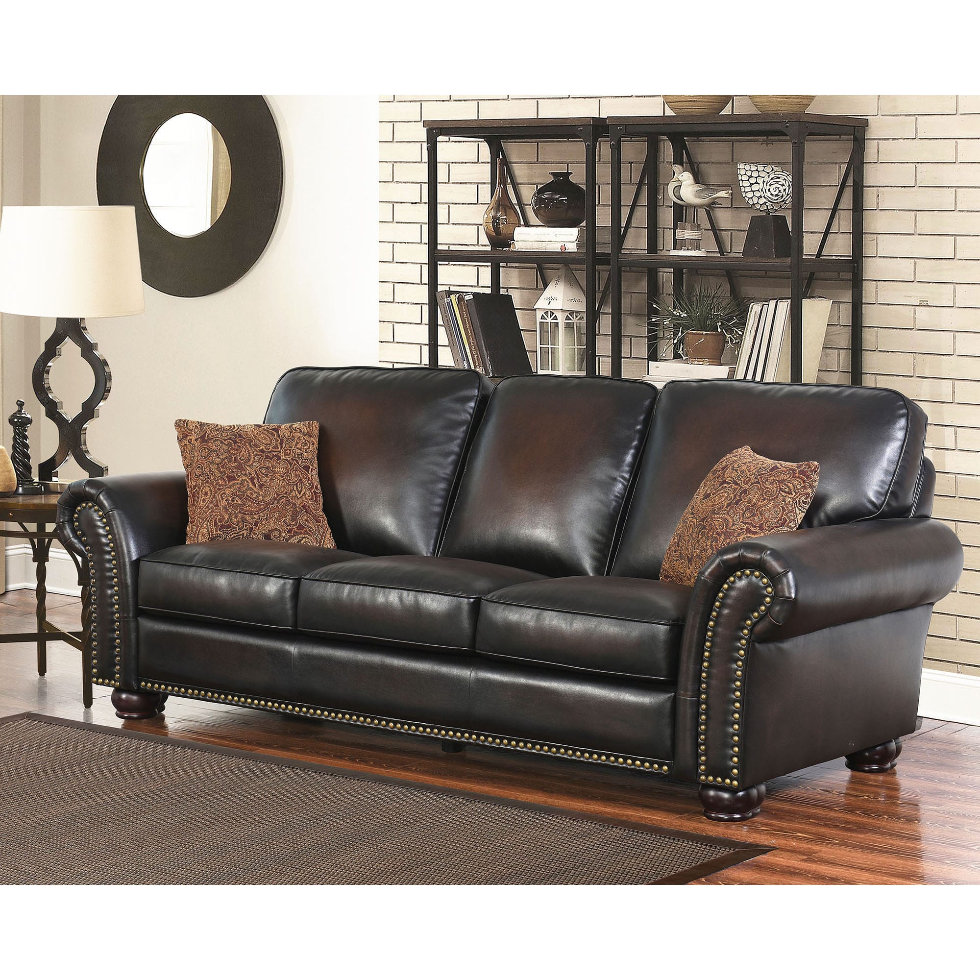 Rent to Own Abbyson Living Braxton Bonded Leather Sofa at Aaron's today!
