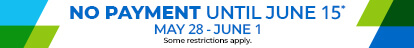Shop with Aaron's! subnav promo banner